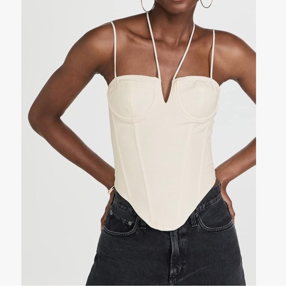 Lioness Del Gato Corset Top Off White Color Size Medium